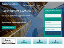 Tablet Screenshot of bedrijfsruimte.com